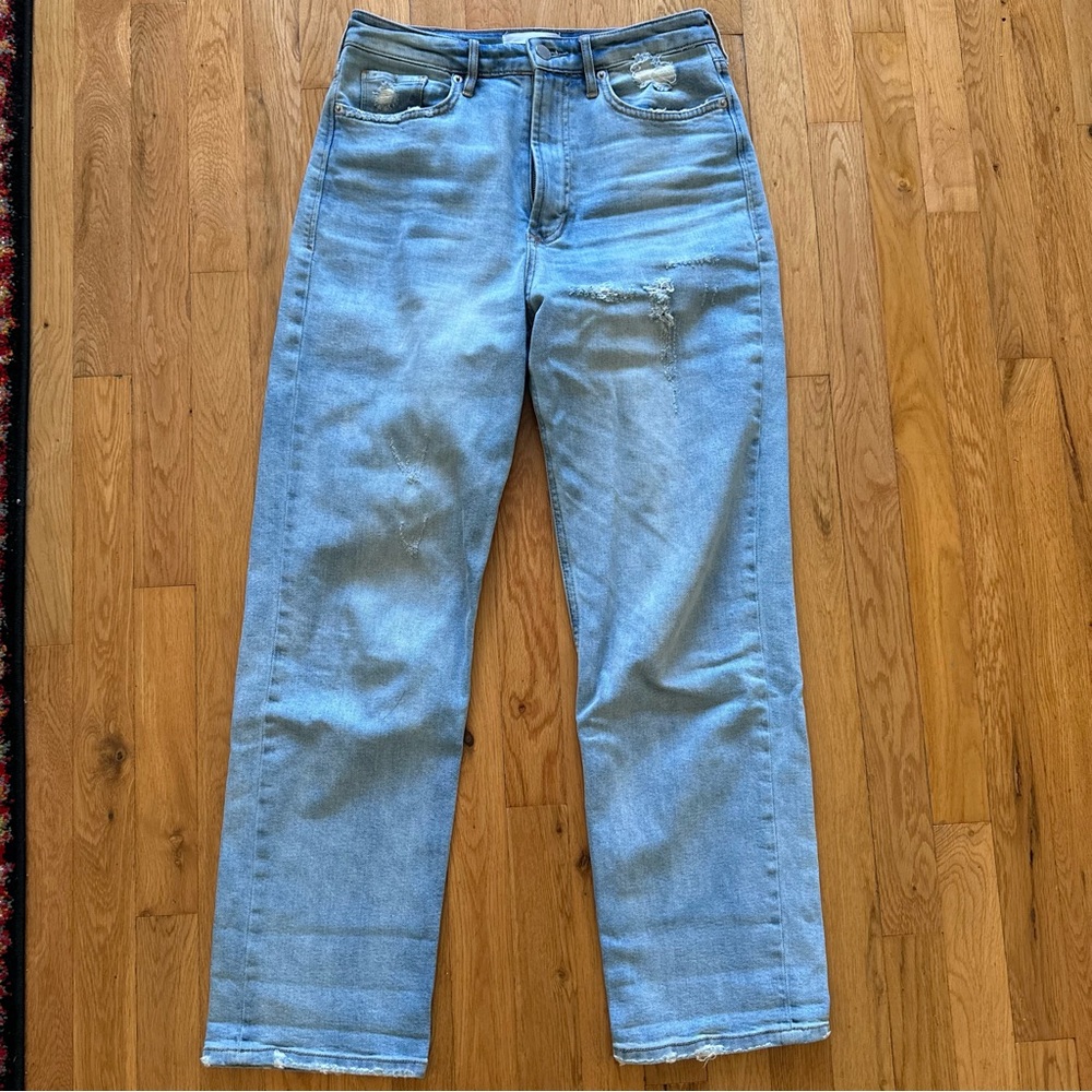 Full-length boyfriend jeans